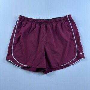 Vintage Nike Running Shorts Mens XL Red Drawstring Swoosh Active Training‎ Gym